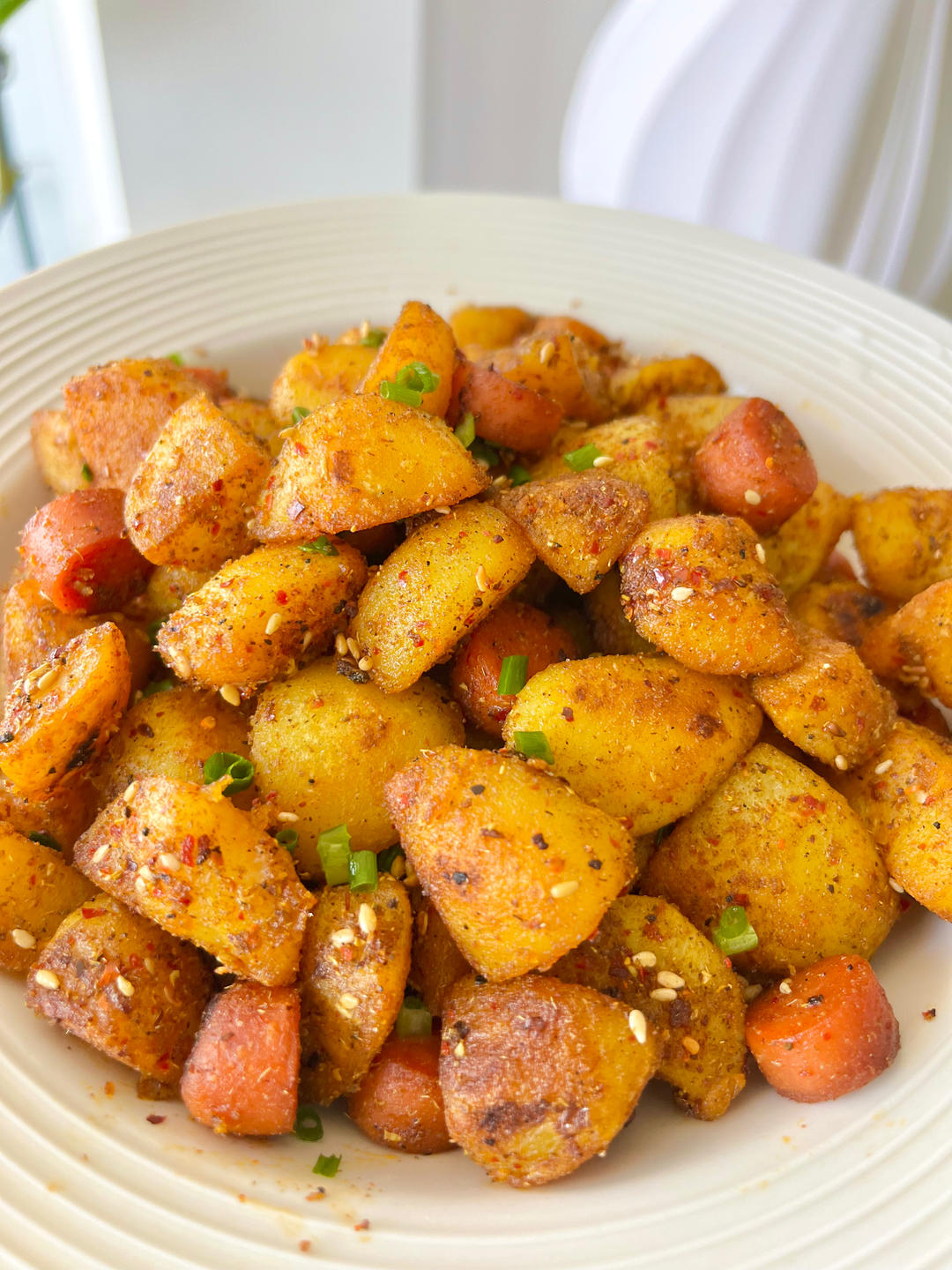 小吃摊的～孜然小土豆🥔