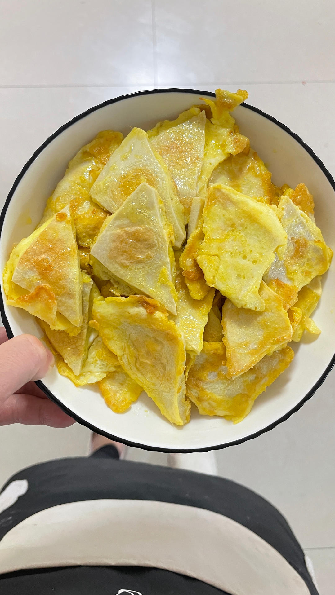 蛋煎孜然千叶豆腐