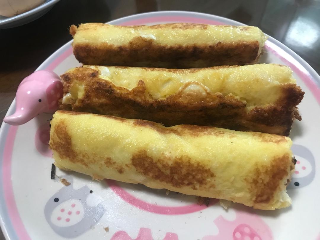平底锅版～爆好吃的肉松吐司卷