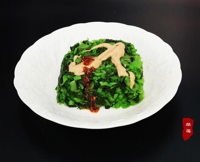 春天的味道一一                            麻酱拌菠菜的做法