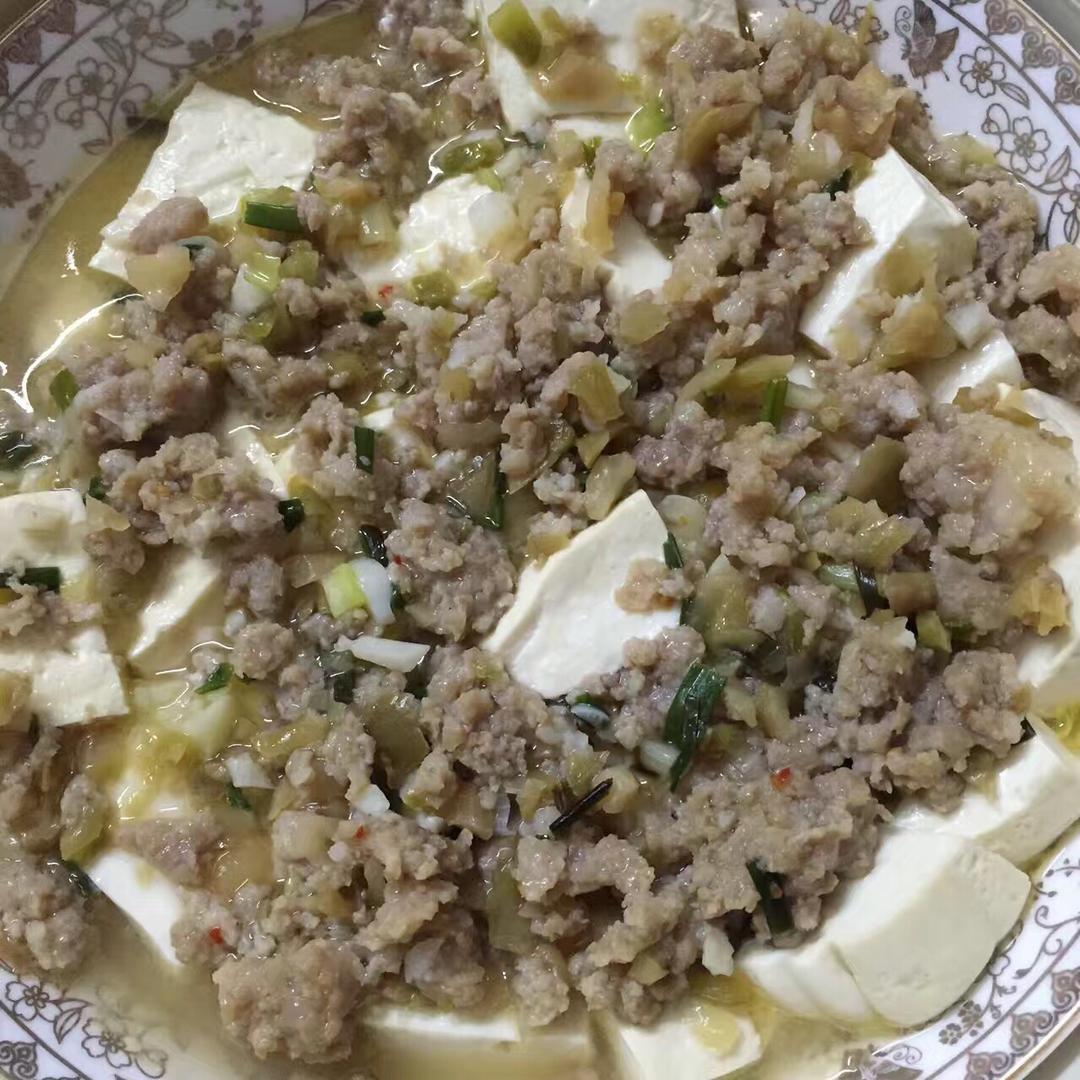 肉末蒸豆腐