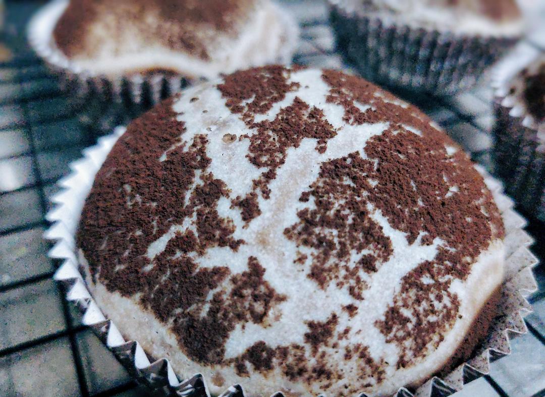 蘑菇云巧克力面包，自然开裂的纹路好好看