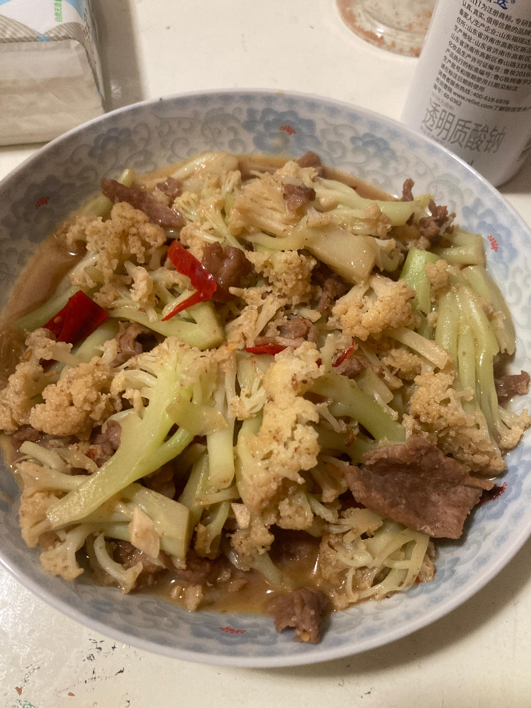 花菜炒肉片