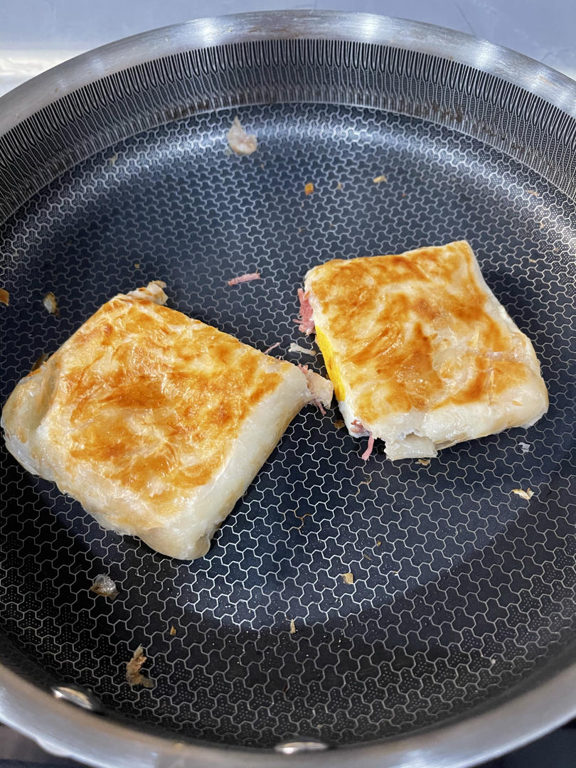 手抓饼的神仙吃法🔥早餐一定要来一份哦