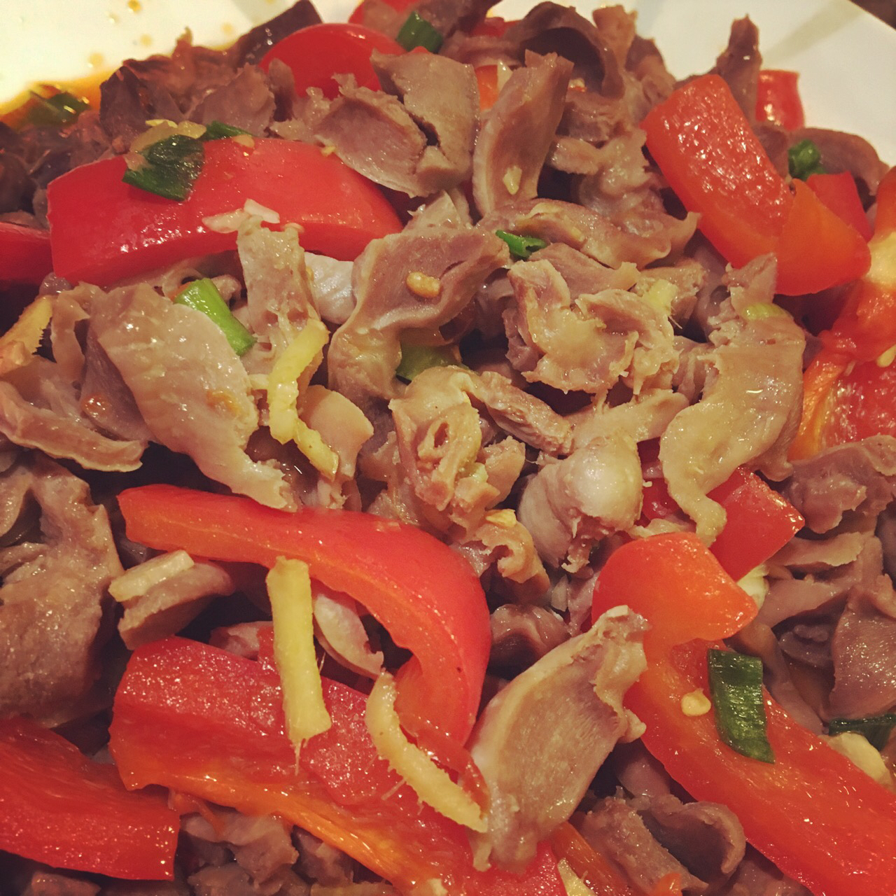 剁椒辣炒鸡胗