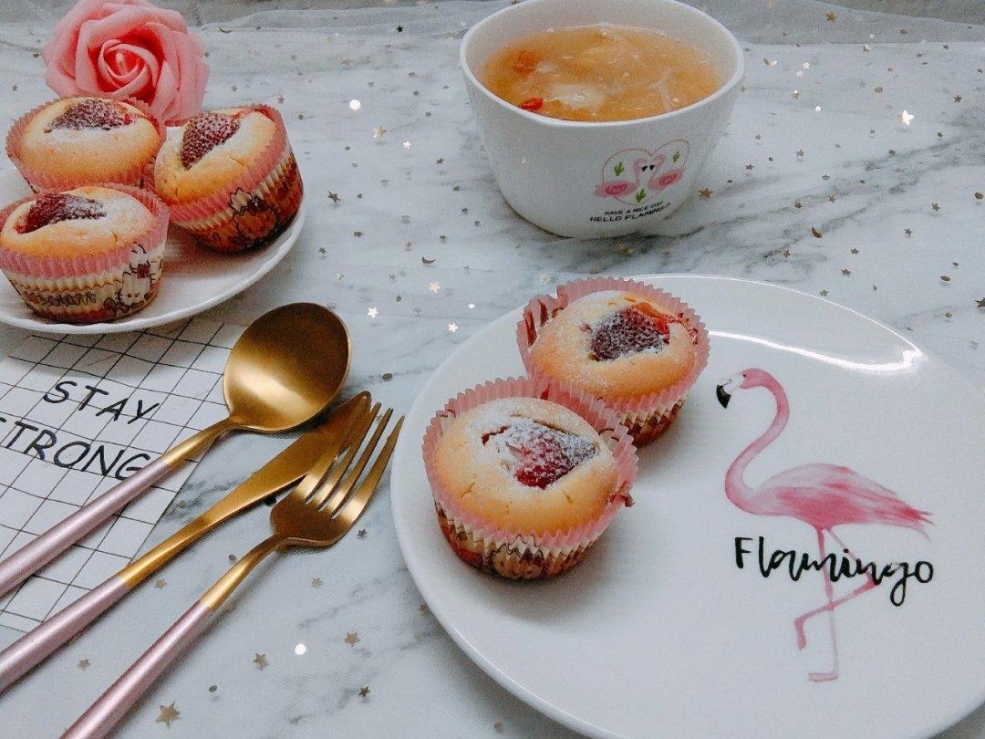 一整颗草莓の马芬