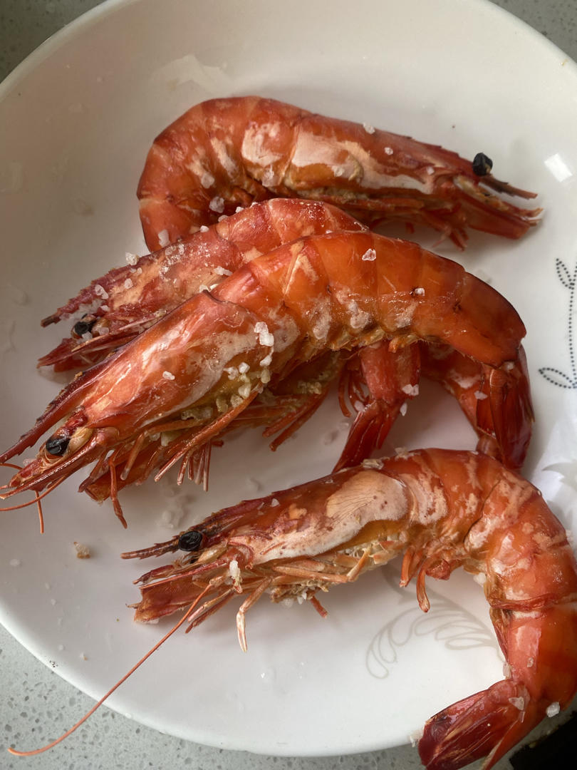 超大超鲜的盐焗🦐虾