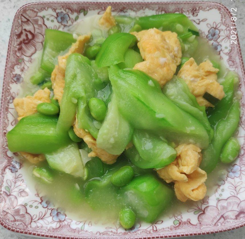 简单快手，五分钟搞定的丝瓜炒蛋