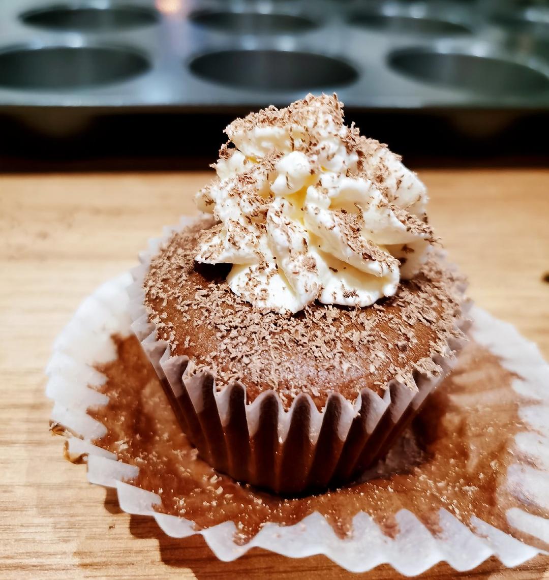 可可巧克力Cupcake纸杯子海绵蛋糕（甜品台都用本方）C6