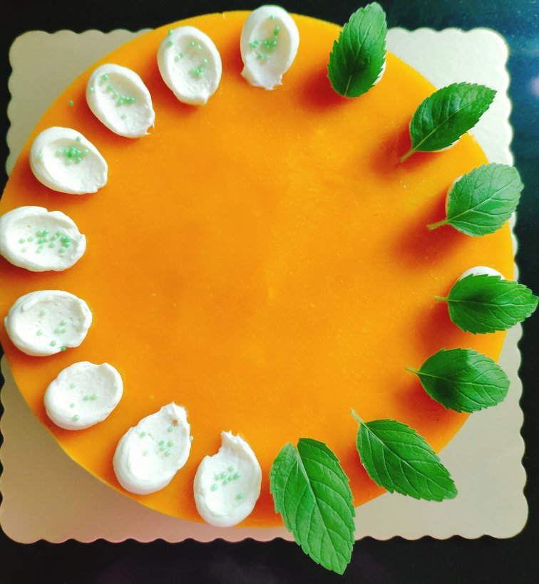 芒果慕斯蛋糕（蛋糕胚底，详细做法）