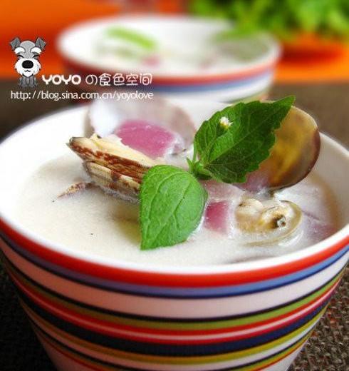 白酒蛤蜊奶油浓汤的做法