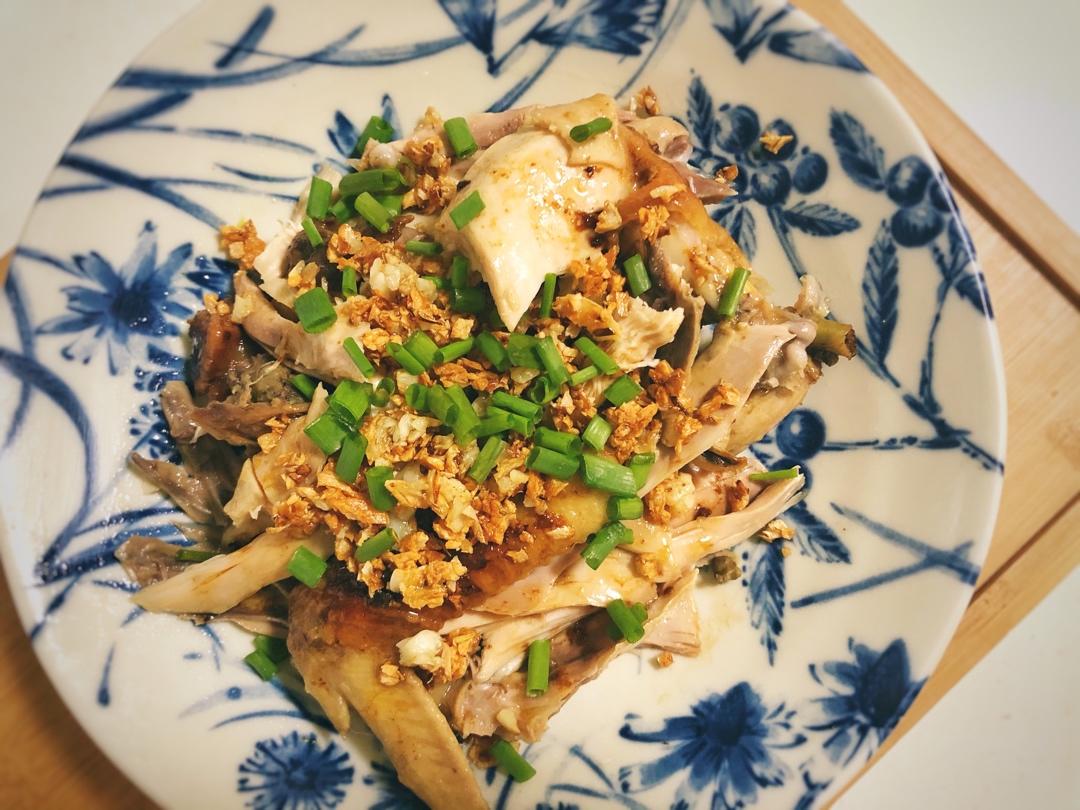 电饭锅简易版：盐焗手撕鸡