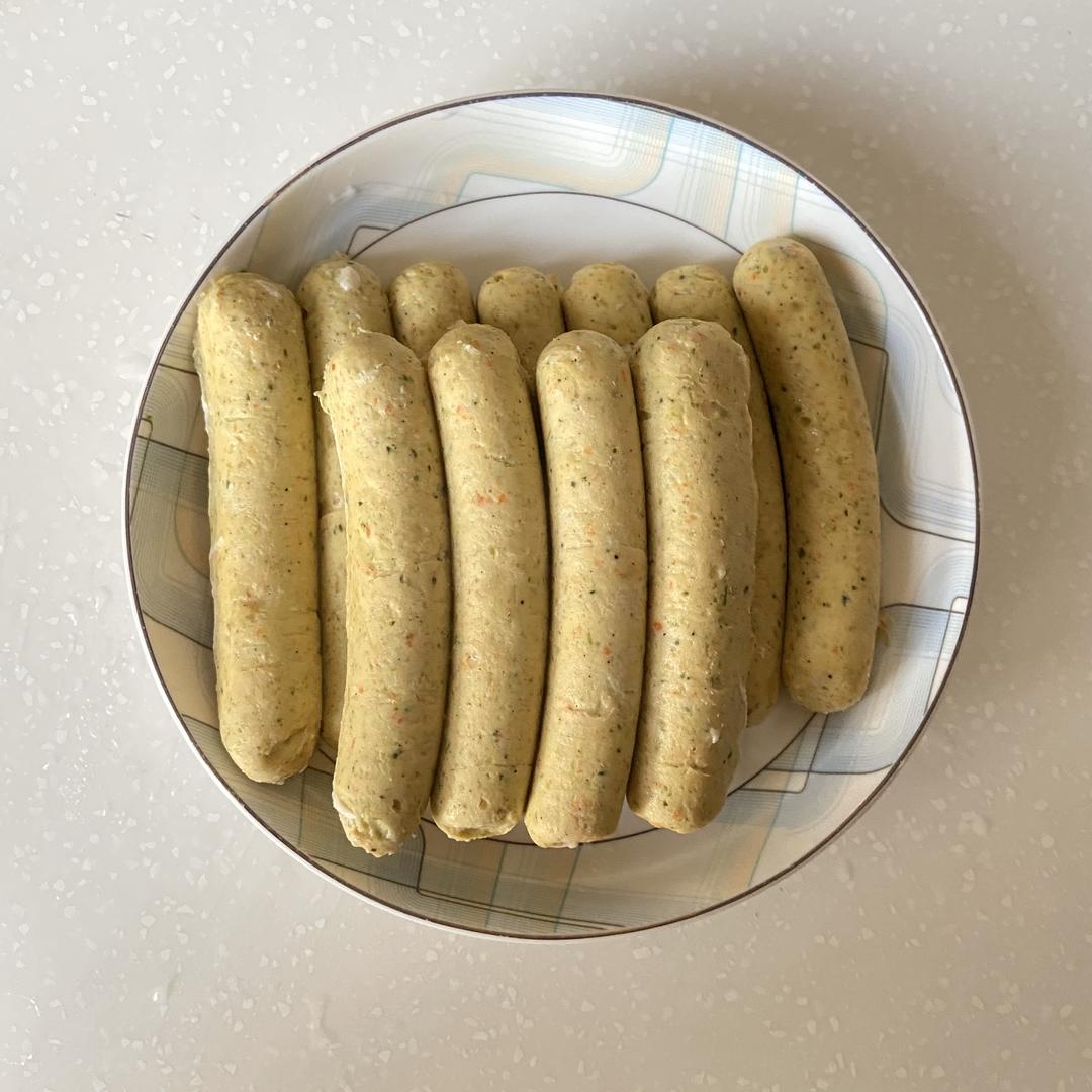 低热量蔬菜鸡肉肠的做法