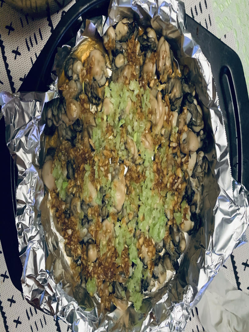 锡纸烤生蚝肉