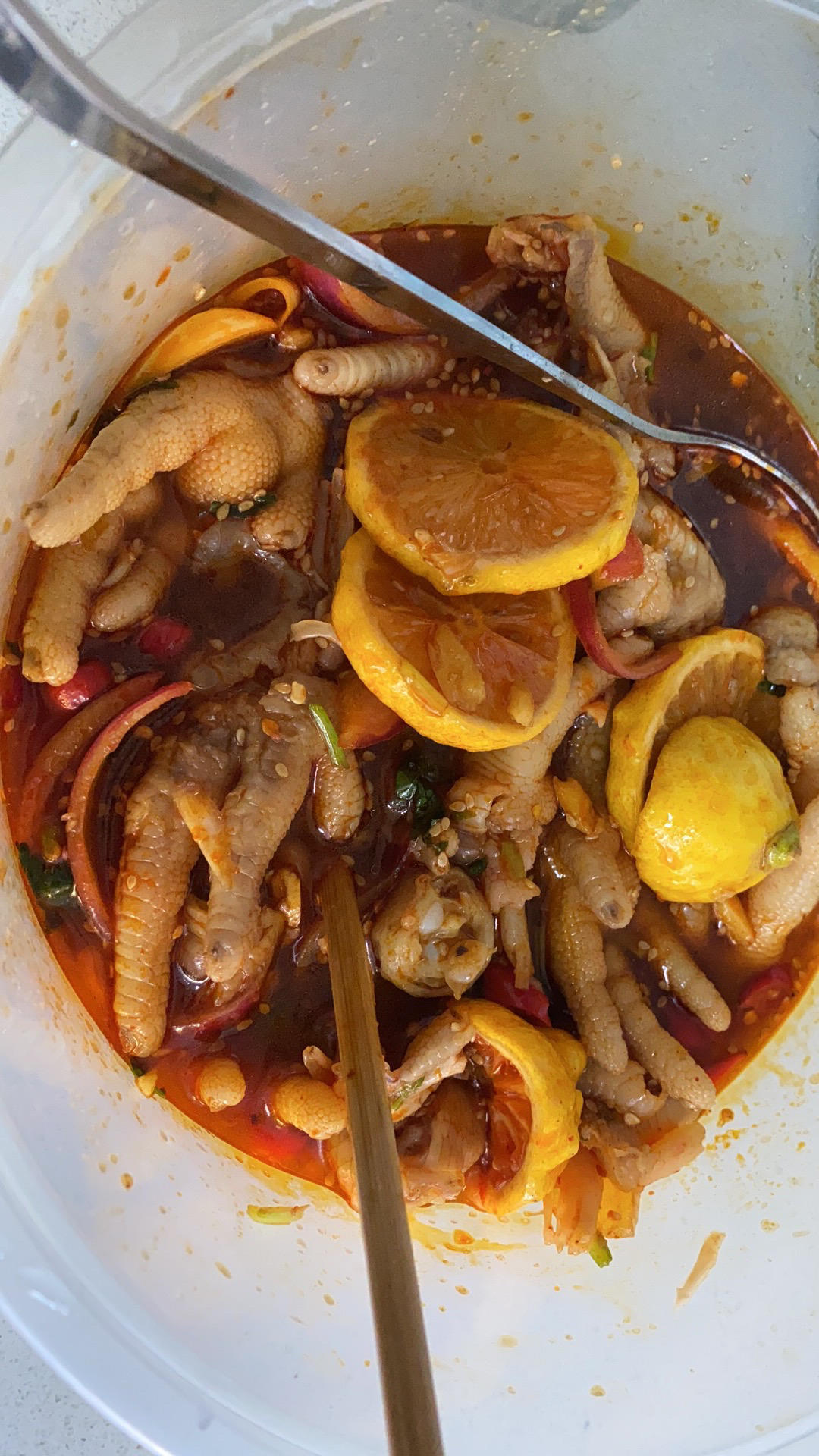 【柠檬酸辣鸡爪】自制超级无敌美味的网红鸡爪