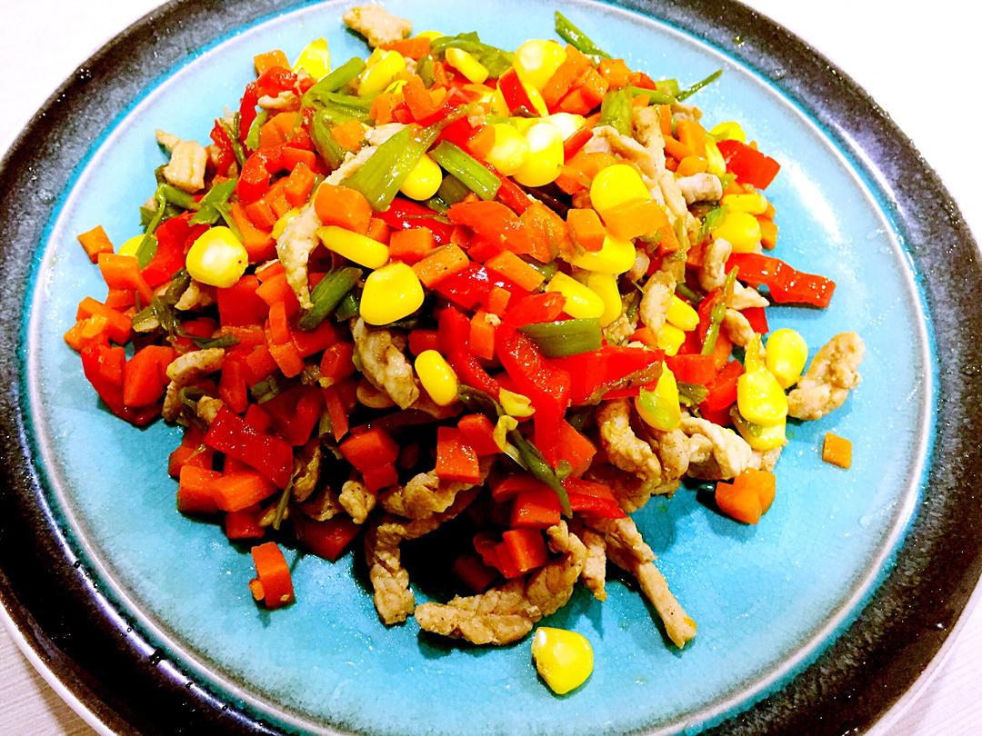 杂蔬炒肉的做法