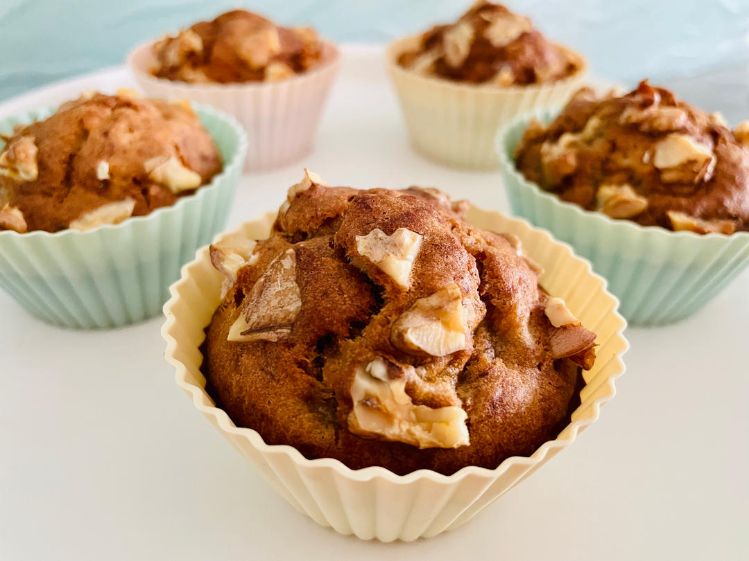 香蕉核桃蛋糕（低油少糖健康版）