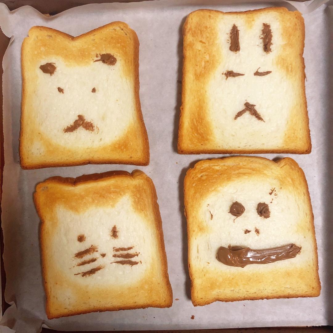 可爱到犯规的手绘烤吐司🍞巨简单❗️孩子最爱❗️