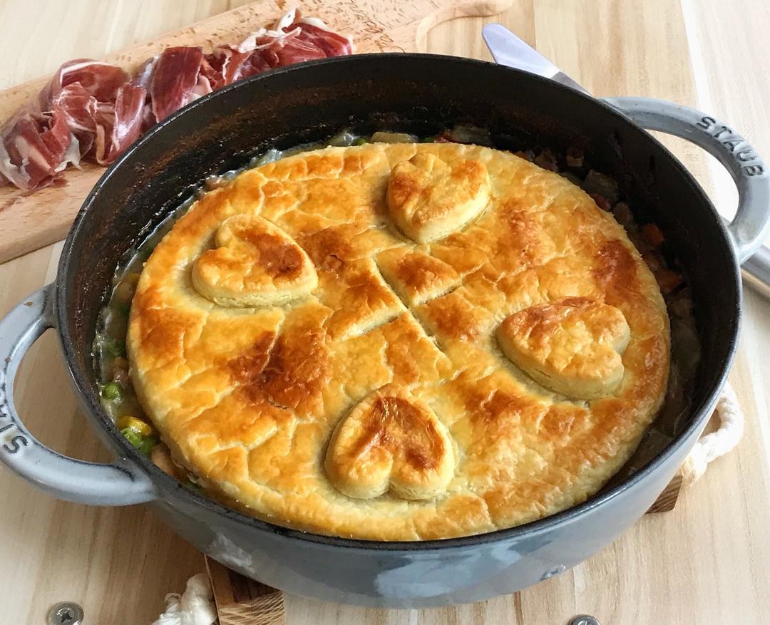 鸡肉锅派的做法