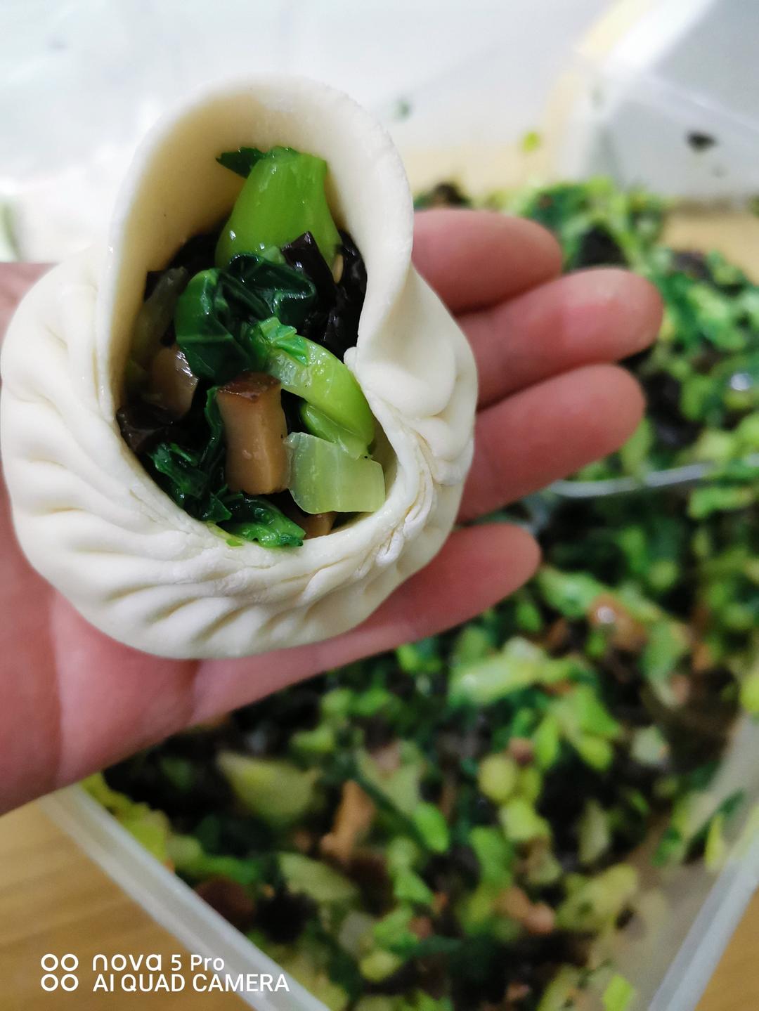 5块钱就让全家吃上热腾腾的香菇菜包