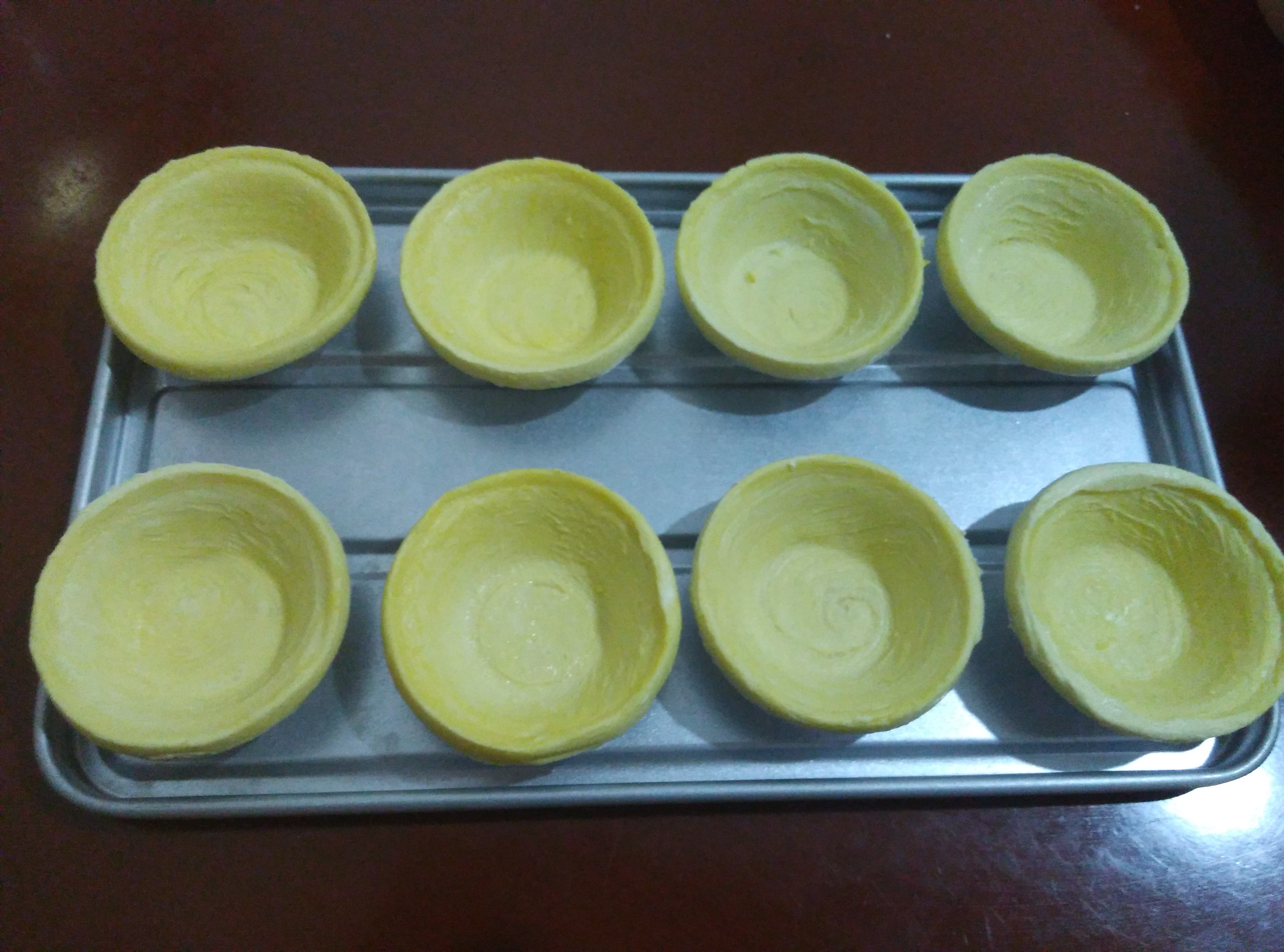 [小烤箱大世界系列][快手甜品]15分钟就能搞定的无奶油全蛋蛋挞的做法 步骤13