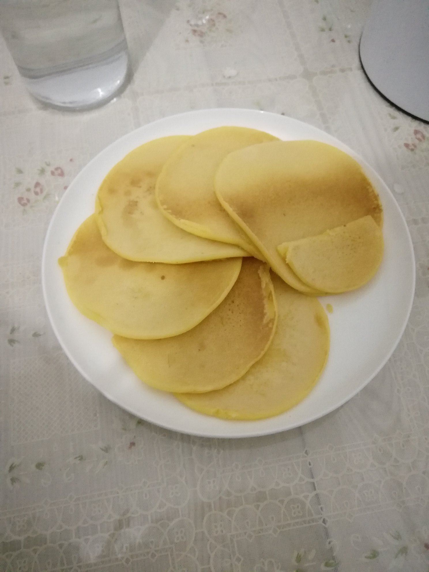 鸡蛋玉米饼（附松饼煎圆的方法）