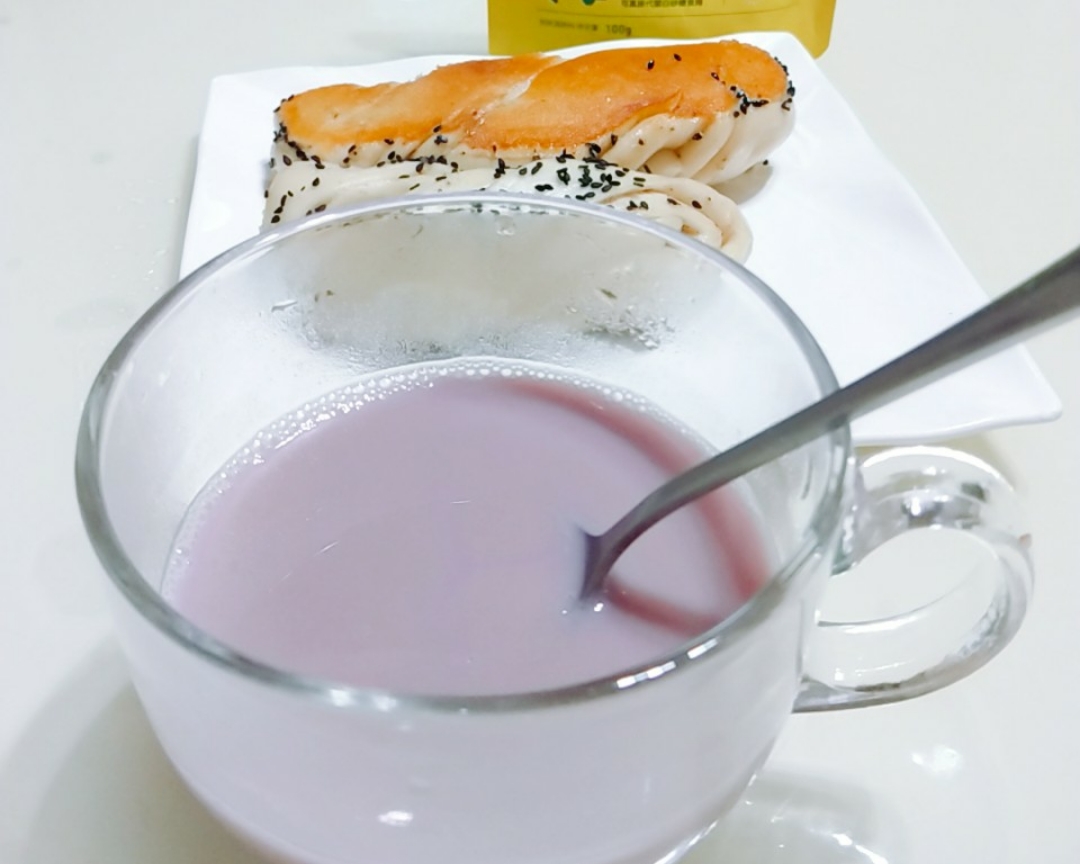 香浓健康的紫薯豆浆的做法