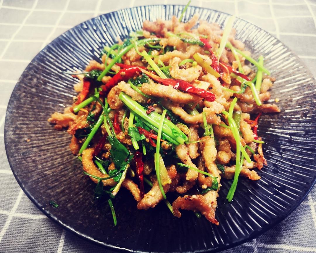 香辣肉丝家庭版的做法