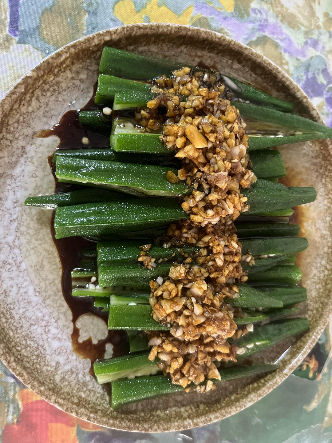 白灼秋葵