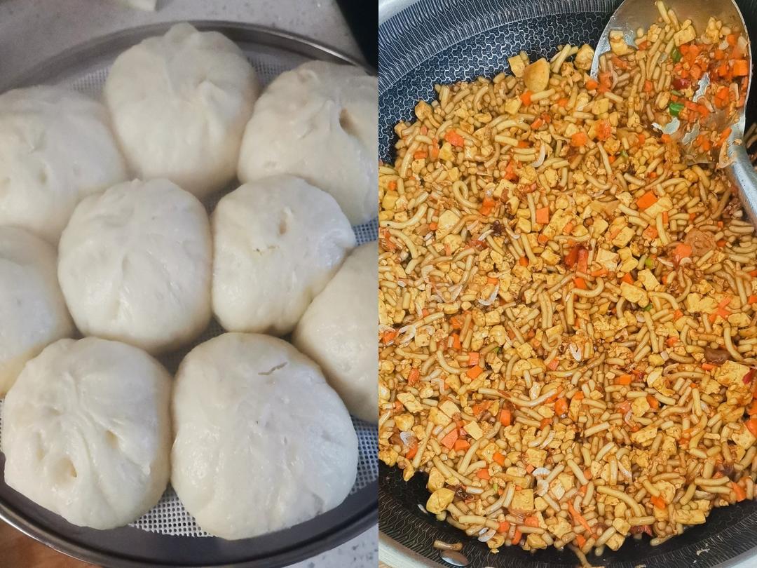 比肉香！酱豆腐粉条馅儿全素大包子