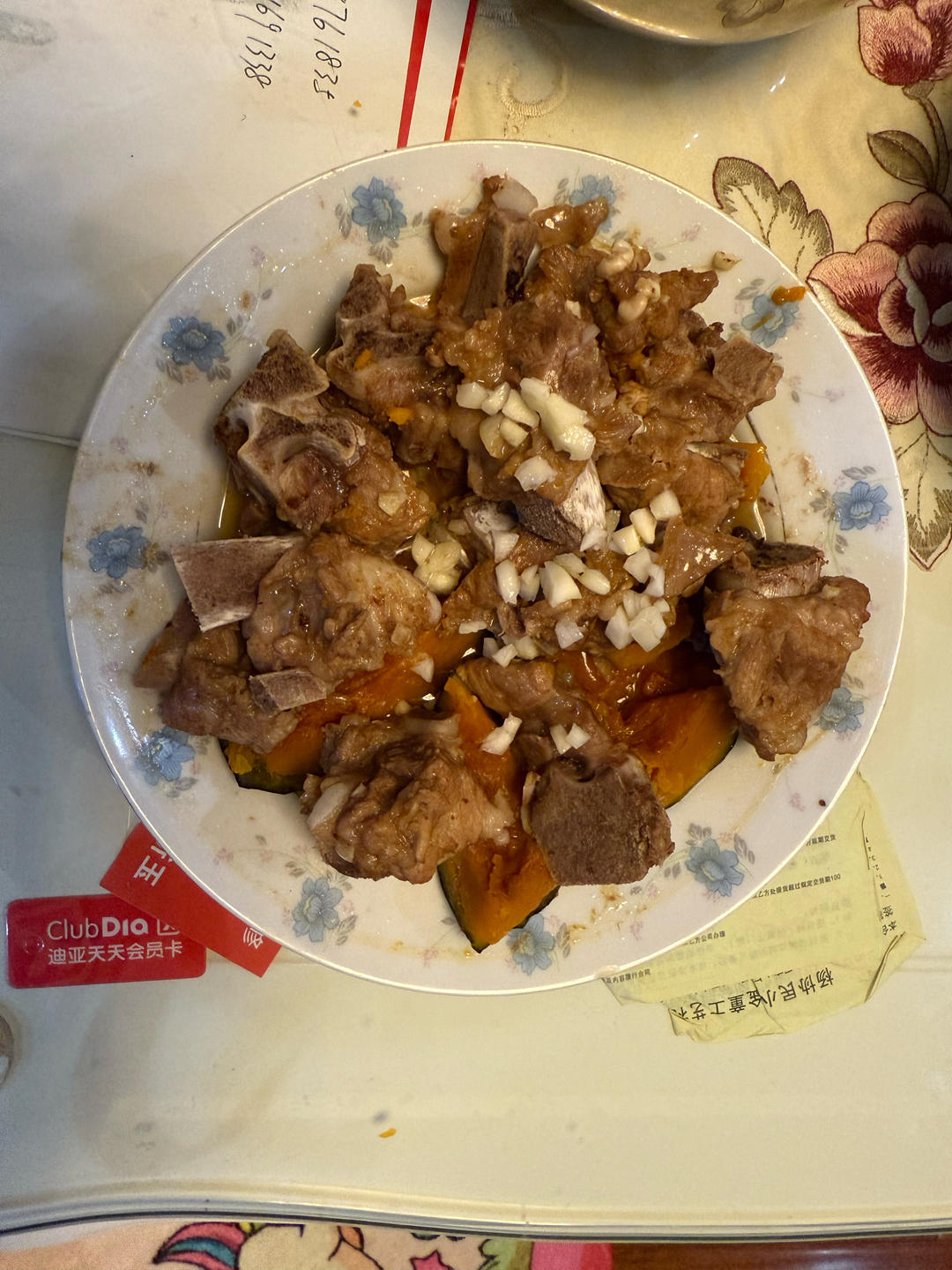 家常蒜香排骨蒸南瓜