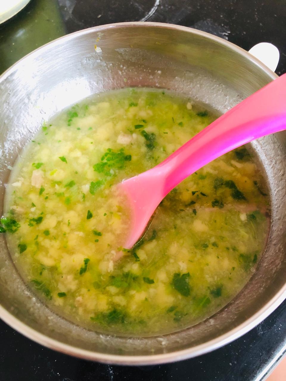 宝宝辅食-营养虾泥面