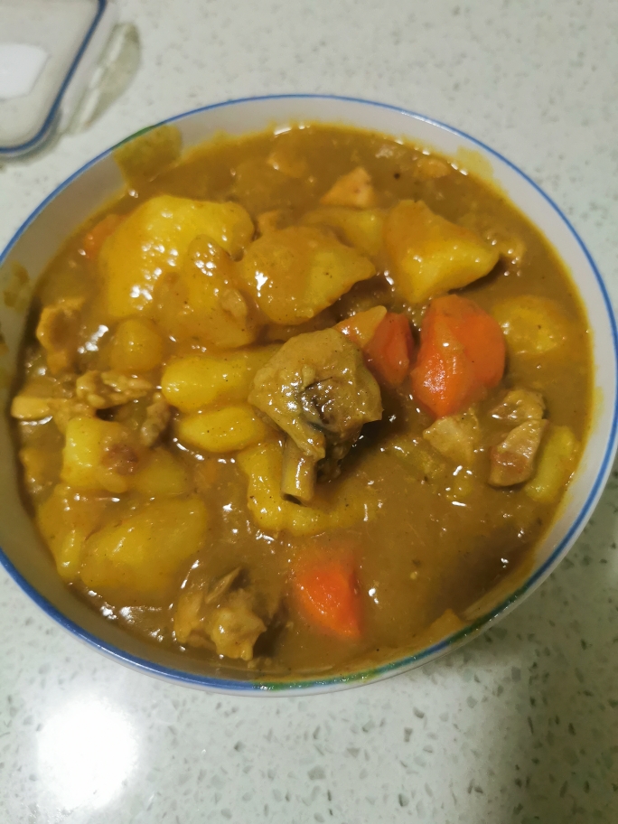 咖喱土豆炖鸡腿胡萝卜