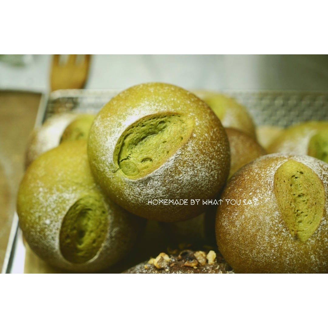 抹茶蜜豆乳酪软欧