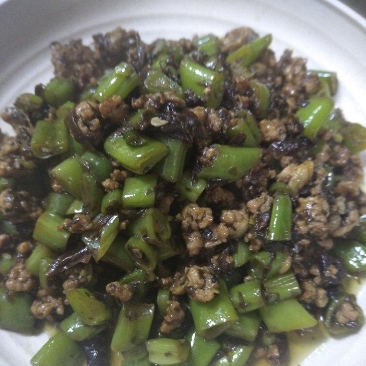 榄菜肉沫四季豆 | 超级下饭