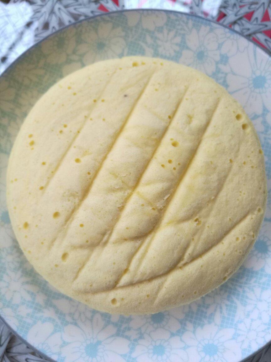 水嫩烫面蒸蛋糕
