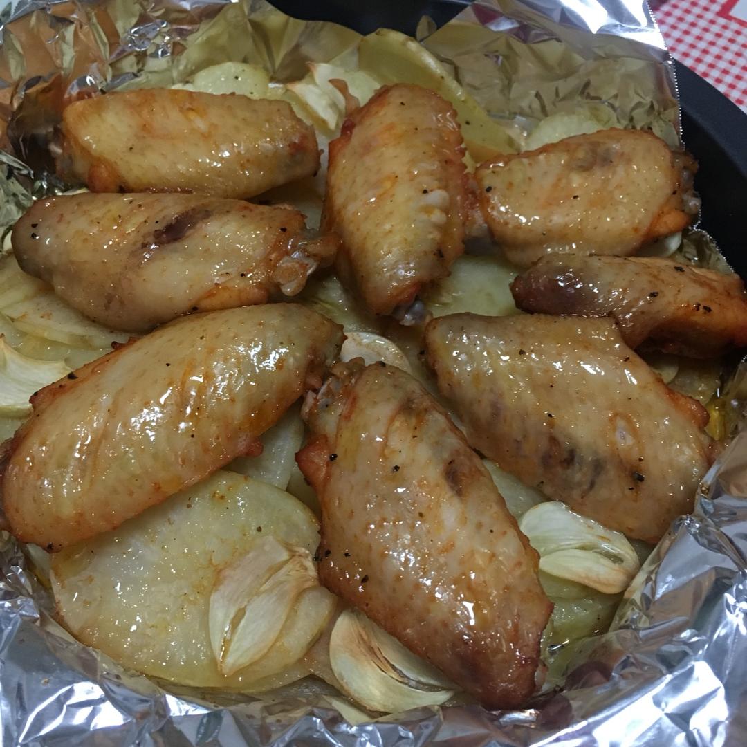 新奥尔良烤鸡腿土豆
