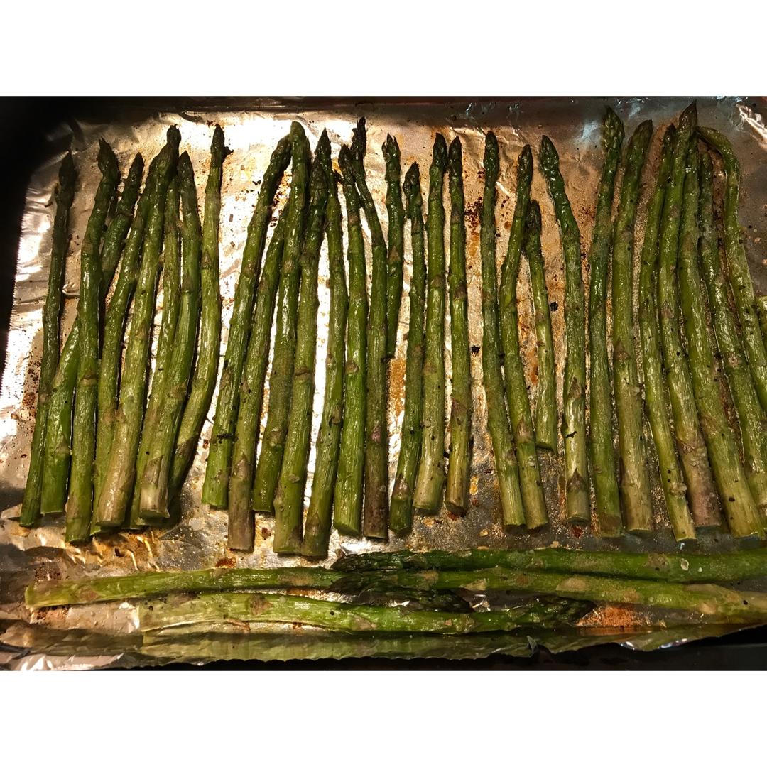 烤芦笋烤箱版美国菜