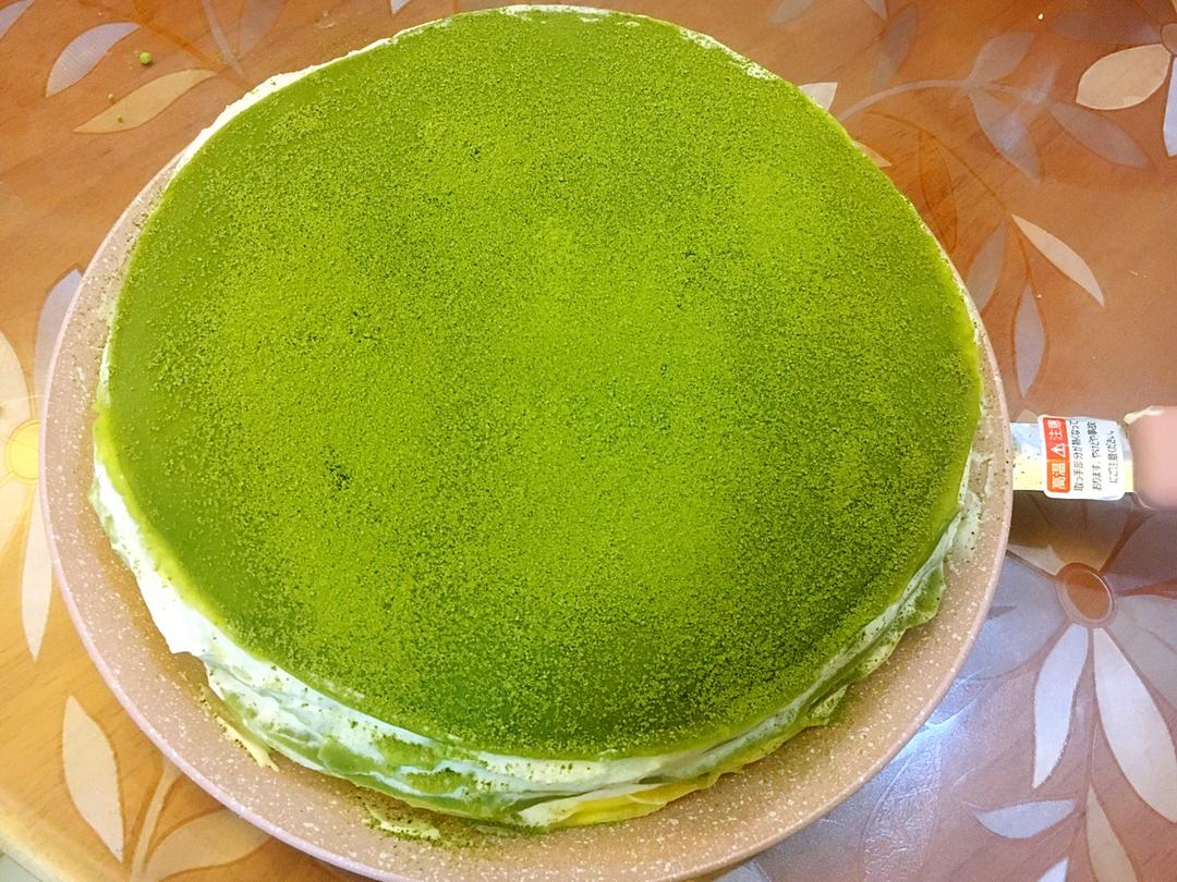美味的煎蛋糕—抹茶千层蛋糕