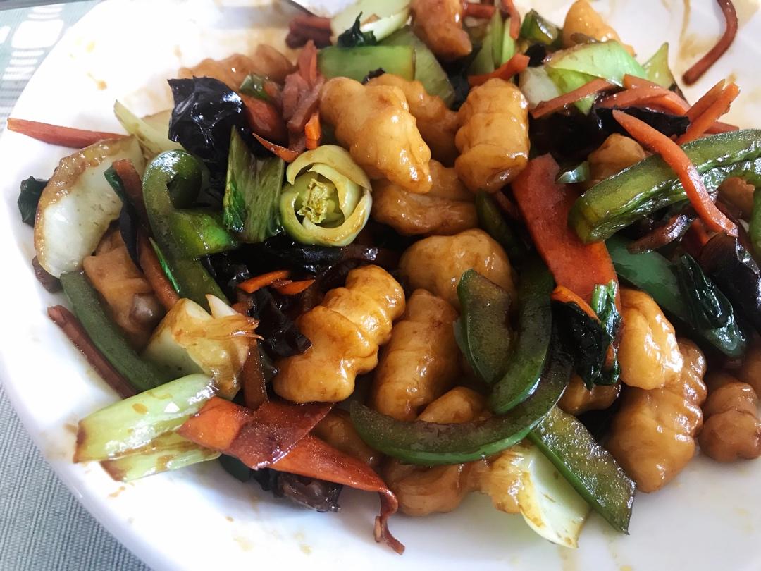 炒麻食
