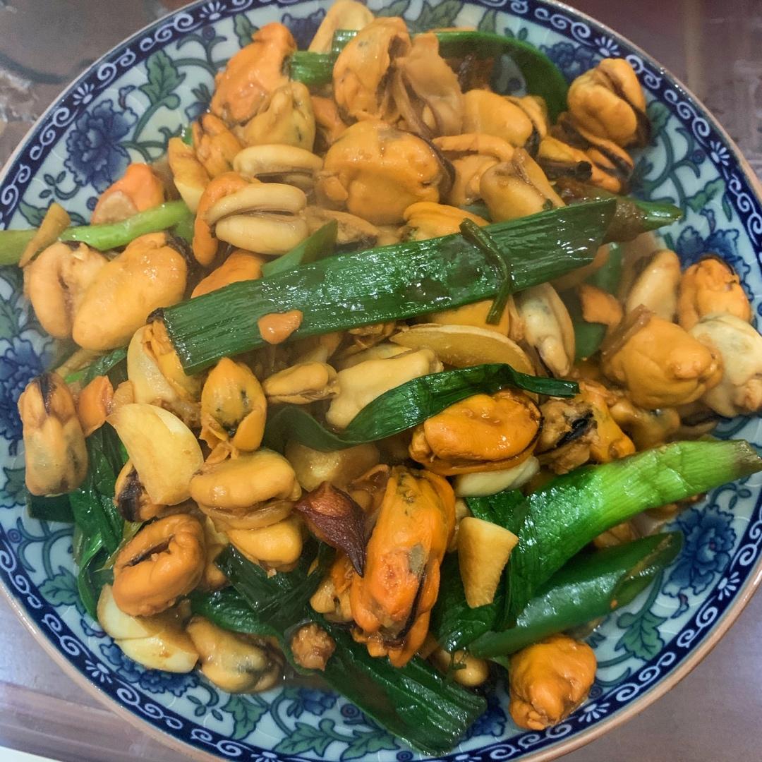 青椒炒海虹肉