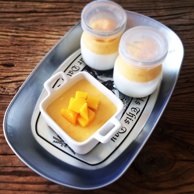 清爽芒果布丁