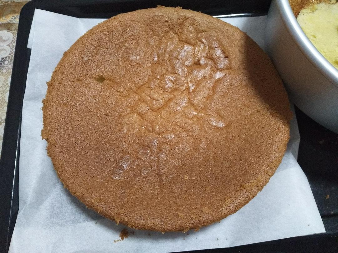 八寸戚风蛋糕（生日蛋糕坯）附六寸配单