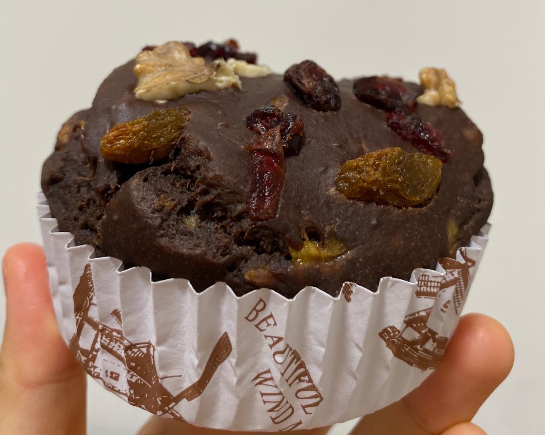 无糖无油香蕉可可麦芬（全麦）