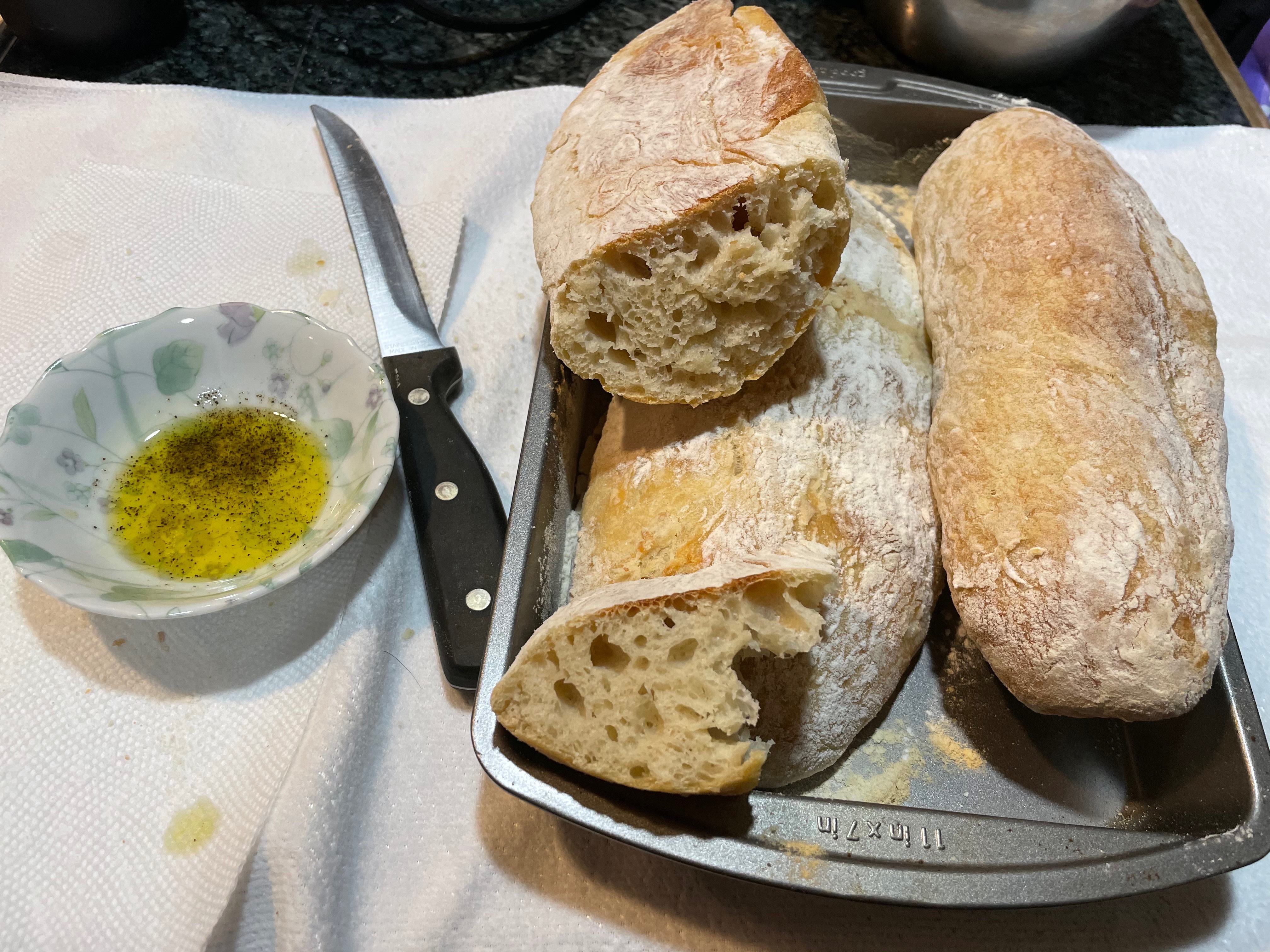意大利面包Italian Ciabatta bread的做法