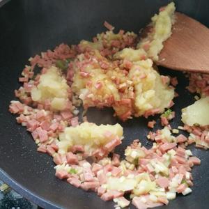 虾仁火腿土豆泥焗饭的做法 步骤11