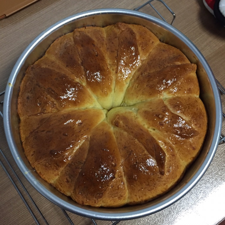 皇冠花朵面包（面包机版和面）