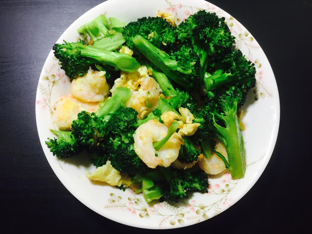 西兰花炒虾仁