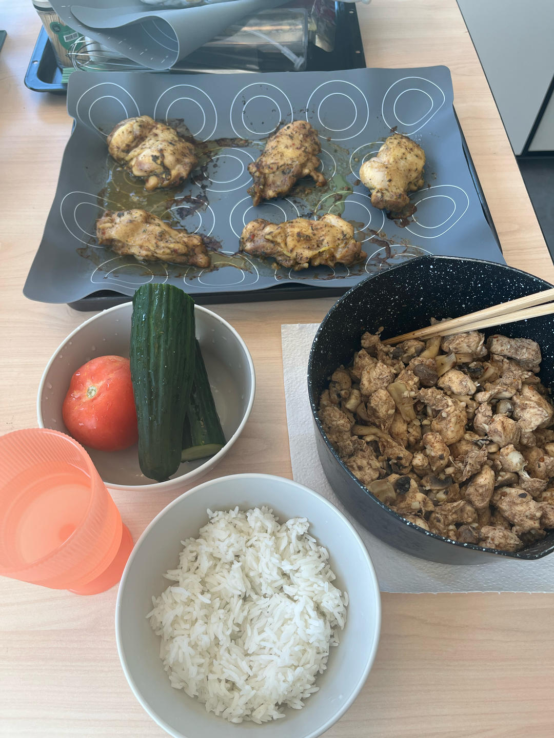 蒜香煎鸡腿肉