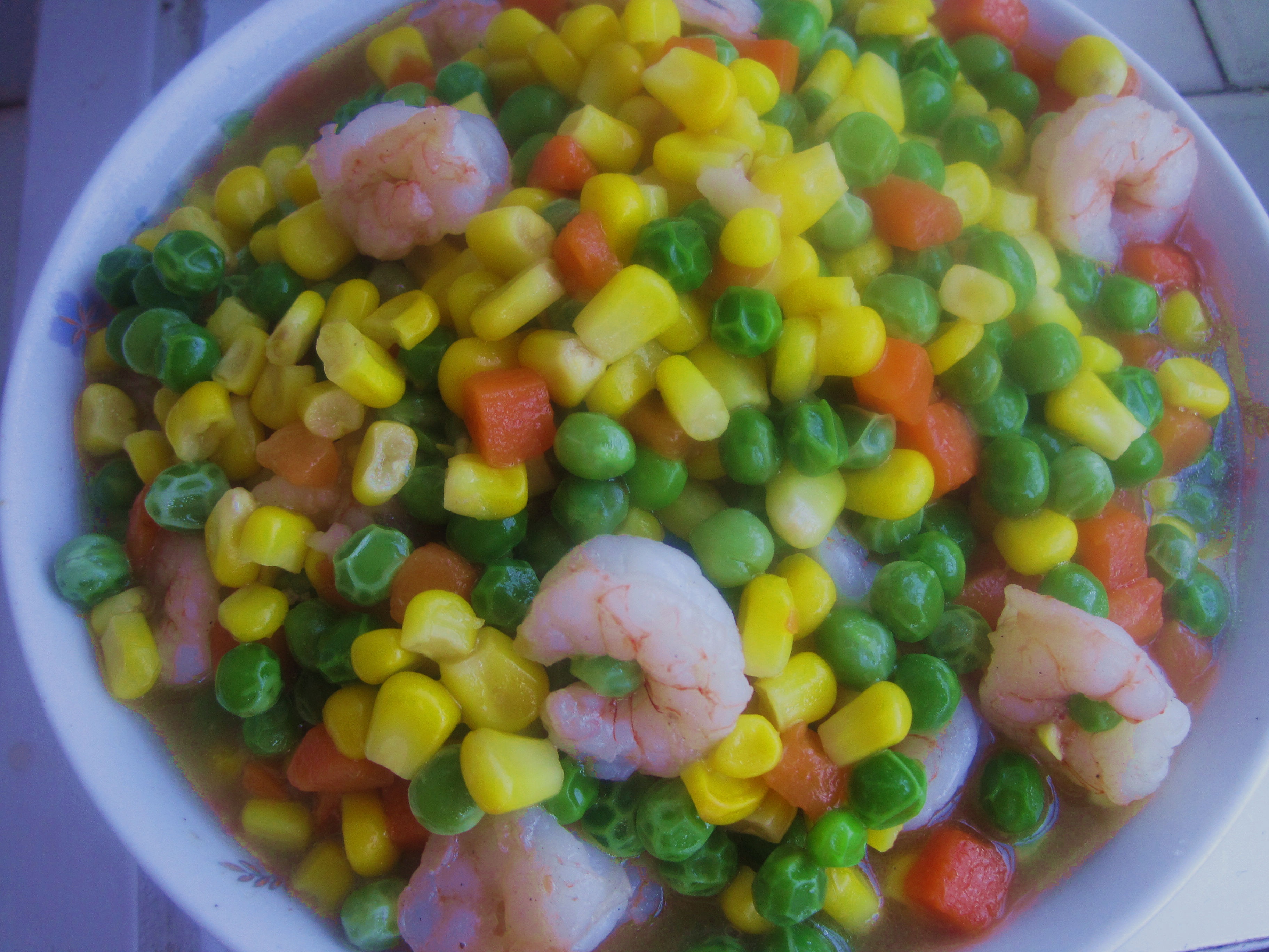青豆玉米虾仁